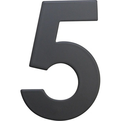 RN.75L číslo "5" 75 mm čierné matné Čierna