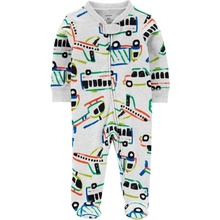 CARTER'S Overal na zip Sleep&Play Grey Vehicles chlapec