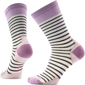 Smartwool Дамски спортни чорапи Smartwool Women's Everyday Pin Stripe Crew Socks Sports socks - Purple Dawn - размер 42-45 (EU) (207-2015-0313)