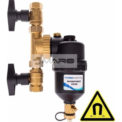ThermoControl Filtr mechanický s magnetem TC MF34, 3/4" včetně kulových kohoutů TC MF34