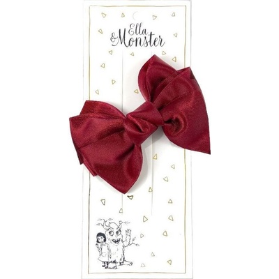 Sponka do vlasů Mašle Ella & Monster Romantic Red uni