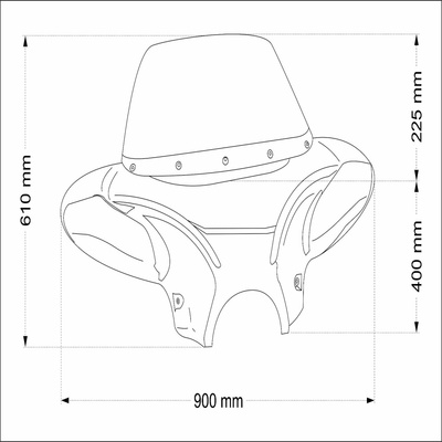 Customacces Batwing EH0009H kouřová | Zboží Auto