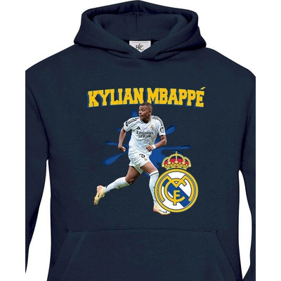 Dětská mikina Mbappé Real Madrid Modrá