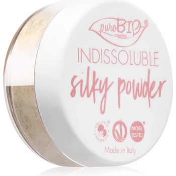 puroBIO Cosmetics Indissouble матираща насипна пудра цвят 03 Yellowish 8 гр