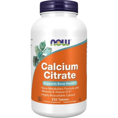 Calcium Citrate, 250 таблетки, Now