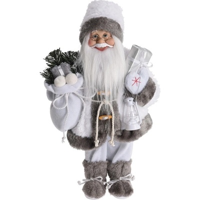 Santa Claus bielosivý 37 cm