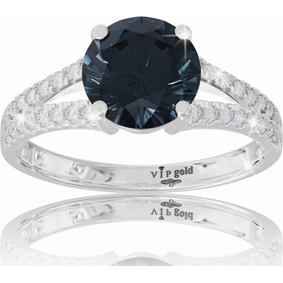 VIPgold Zlatý prsteň s london blue topasom R35352b