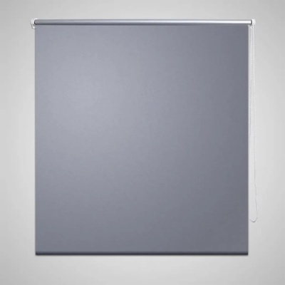 vidaXL Руло щора 140 х 175 см, цвят сив (240135)