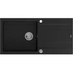 Quadron Вградена композитна мивка Quadron Unique Evan 146 XL въглеродно черно - неръждаема стомана 100x50 см (HCQE10050U7_BLM_P2O) Мивка за вграждане