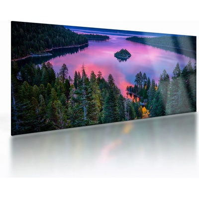 Skleněný obraz - Jezero Tahoe, Sierra Nevada, Kalifornie, USA, jednodílný 100x50 cm na skle – Hledejceny.cz