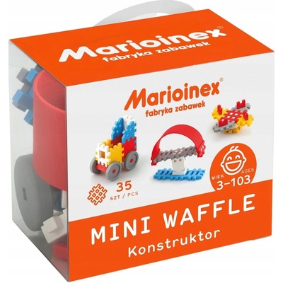 Marioinex MINI WAFLE 35 ks Konstruktér chlapci