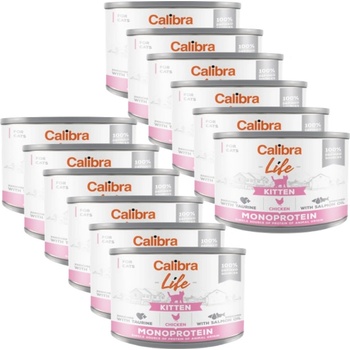 Calibra Cat Life Kitten Chicken 12 x 200 g