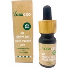 CBDCKO CBD olej 20% broad spectrum 10 ml