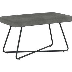 vidaXL Пейка Тъмносиво 80 x 40 x 45 см Кадифе (42038330)