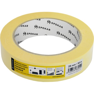 Spokar Papierová zakrývacia páska 1 deň do 60 °C 25 mm × 50 m