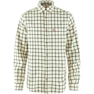 Fjällräven Мъжка риза с копчета Fjällräven Övik Flannel Shirt - Chalk White / Laurel Green - размер XL (033-1194-1015)