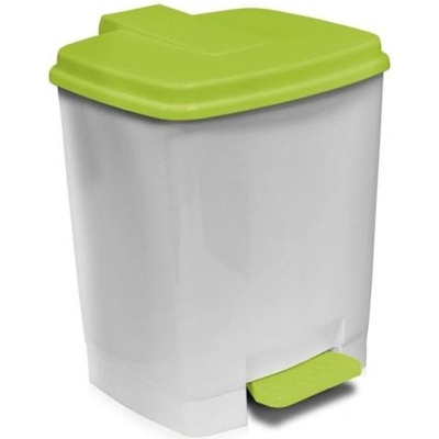 Plastkon Odpadkový koš GOLIÁŠ 15 l pedálový min.modrá/kam.šedá