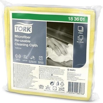 Tork Čistiaca utierka z mikrovlákna na opakované použitie 1-vrstvová W8 systém žltá