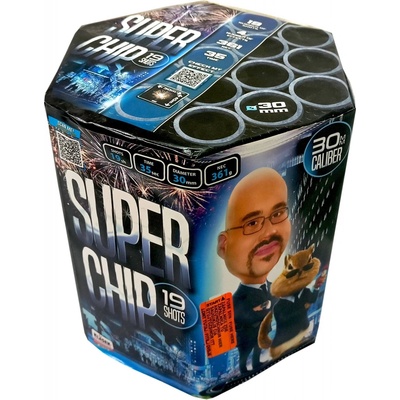Kompaktní ohňostroj 19 ran 30 mm Super Chip