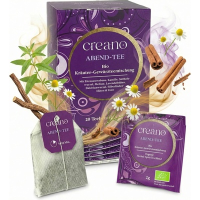 Creano Bio Evening Tea Čaj na dobrou noc 20 sáčků