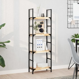 vidaXL Плаващи рафтове, 2 бр. , 60x20x4 см, необработена масивна дървесина, акация (3279420)