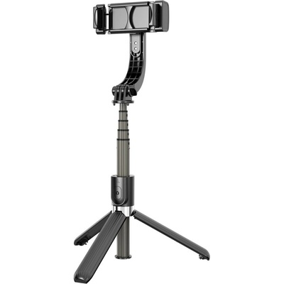 Vsetkonamobil 22721 L08 Bluetooth selfie tyč so stabilizátorom čierna