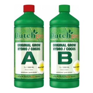  Original AUTO Hydro-Coco Grow A+B 1L - Основен Минерален Тор за Растеж