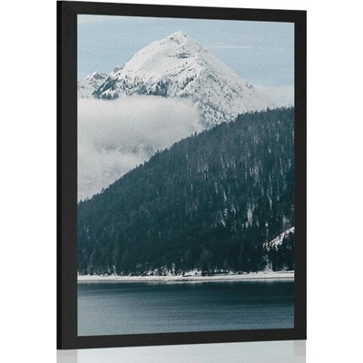 Plakát zimní krajina - 20x30 silver