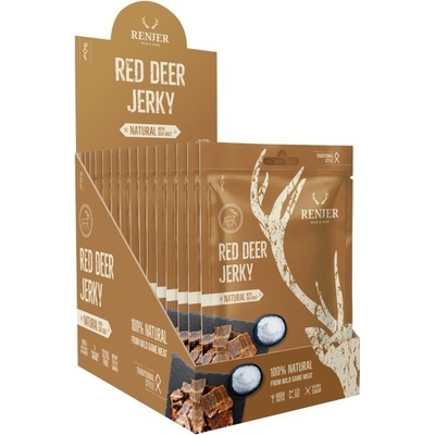 Renjer Modern Nordic Red Deer Jerky Sea Salt 375 g