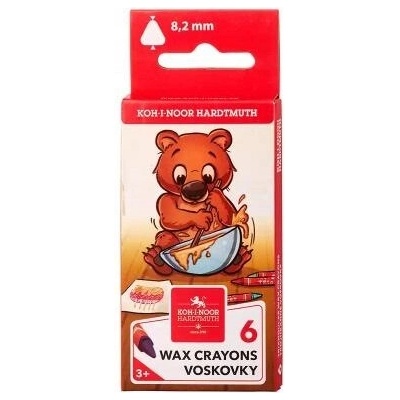Koh-I-Noor Trio Wax voskové pastelky 6 ks