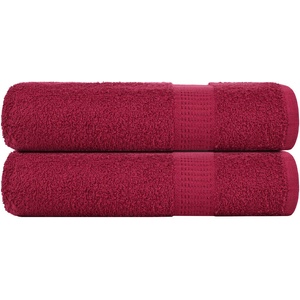 vidaXL Кърпи за баня FROGN 2 бр. бордо 100x150 см 360 г/м2 (136740)