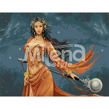 Milena Style Вълшебница - гоблен със схема конци dmc 1: 1