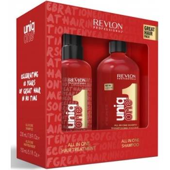 Revlon Professional Uniq One Celebration šampon 230 ml + bezoplachová péče 150 ml dárková sada