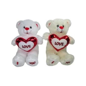 SUN-DAY Plush Teddy Bear with Love Heart 166623 SunDay mix price per piece
