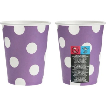 Image 1 of Godan Чаши - лилави на точки 6 бр