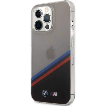 BMW M Tricolor Stripes Case - хибриден удароустойчив кейс за iPhone 13 Pro (прозрачен)