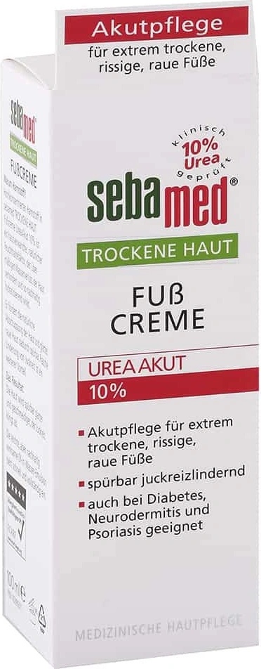 NUMIS Med Urea 10% Fußcreme – Intensive Pflege Für Trockene, Rissige Füße, 100 Ml