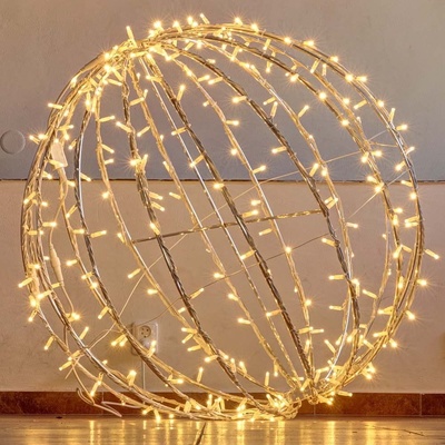 DecoLED LED svetelná guľa tepla biela priemer. 100 cm