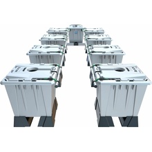 Alien Hydroponics Rain 8Pot Silver 15 l