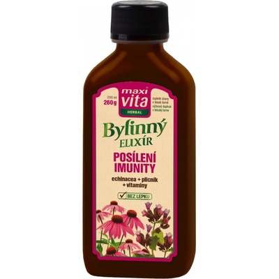 MaxiVita Herbal Bylinný sirup posilnenie imunity výživový doplnok 260 g