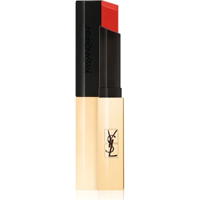 Yves Saint Laurent Rouge Pur Couture The Slim Tenký zmatňujúci rúž s koženým efektom 10 Corail Antinomique 3 ml