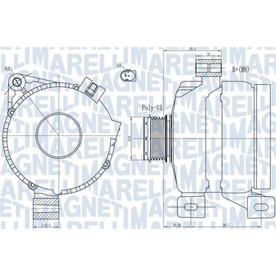Alternátor MAGNETI MARELLI 063731968010