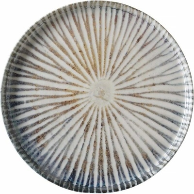 FINE DINE Tanier s vysokým okrajom 290 mm, biely, modrý Ammonite