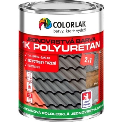 1K Polyuretán U2210 jednozložková Polyuretánová farba 0,6L 7016 antracitová šedá