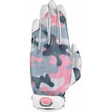 Zoom Sun Style Womens Golf Glove Levá bílá-šedá-růžová-maskáč S/M