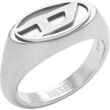 Diesel Fashion oceľový prsteň s logom DX1475040
