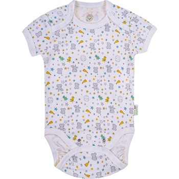 Bio Baby Боди с къс ръкав Bio Baby - органичен памук, 62 cm, 3-4 месеца, многоцветно (97220125)