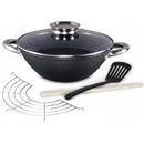 Kamille litinová wok pánev indukce 3 l 26 cm