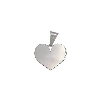 Infinitysilver Stříbrný přívěsek srdce ploché SP140187