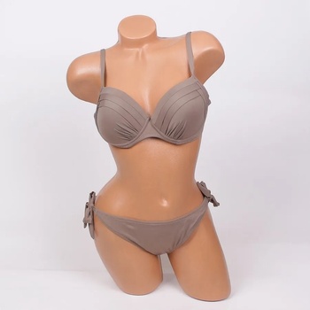 Image 1 of Елегантен бански в светлокафяв цвят - чашка В